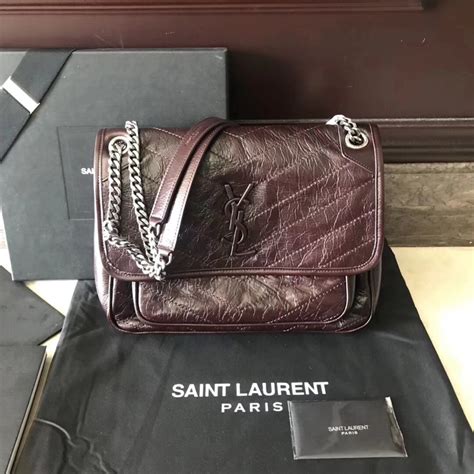 ysl niki black tulip|niki monogram ysl.